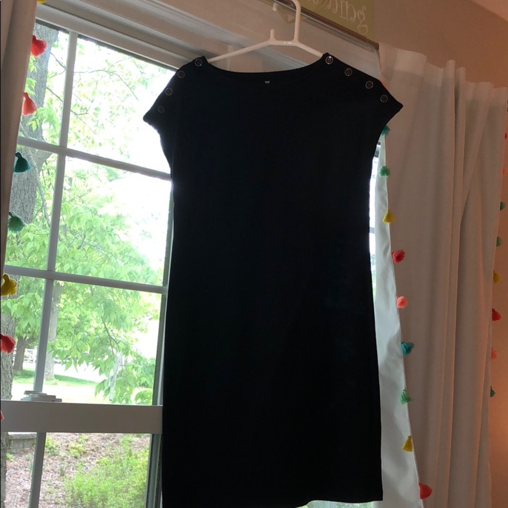navy talbots dress!